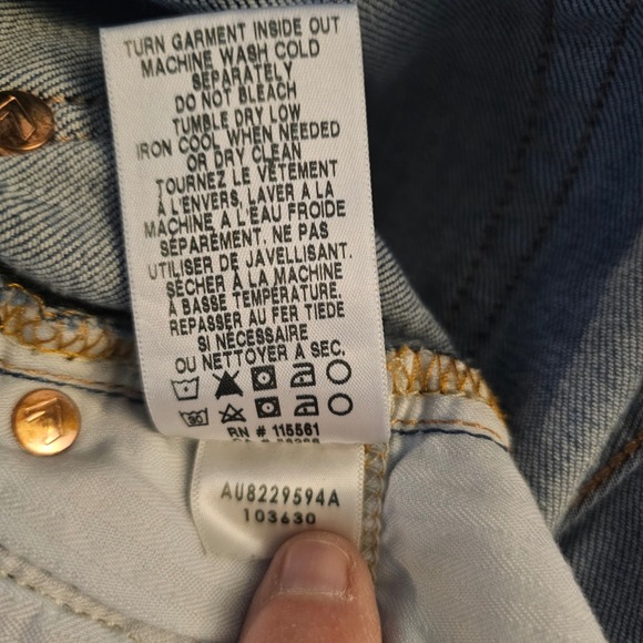 7 for All Man Kind Mankind High Waist Ankle Skinny Distressed Jeans Women 27 - Picture 9 of 10